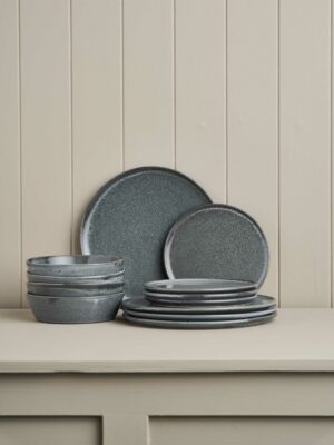 12pc Canvas Dinner Set / Storm