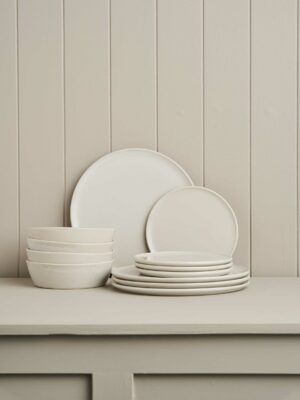 12pc Canvas Dinner Set / Coast