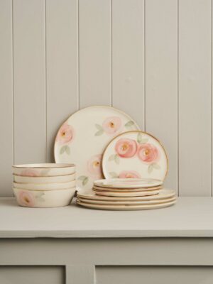 12pc Canvas Dinner Set / Orchard Blossom