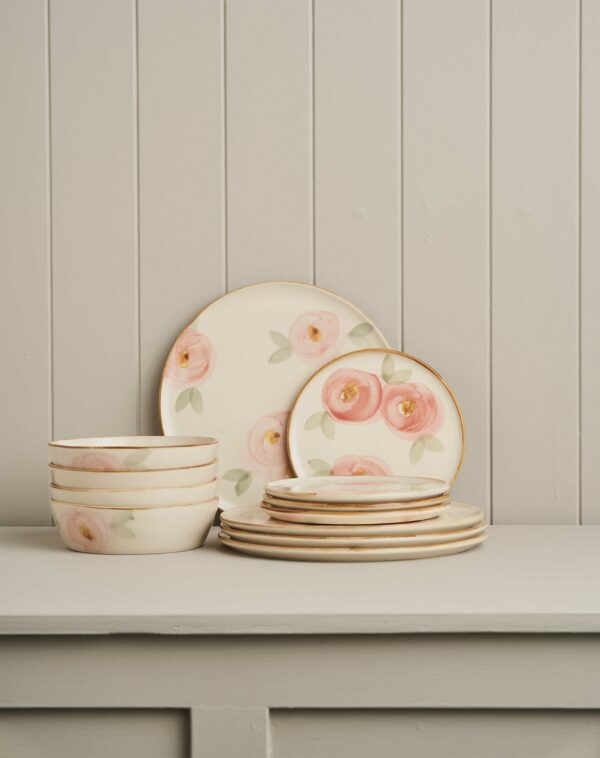 12pc Canvas Dinner Set / Orchard Blossom