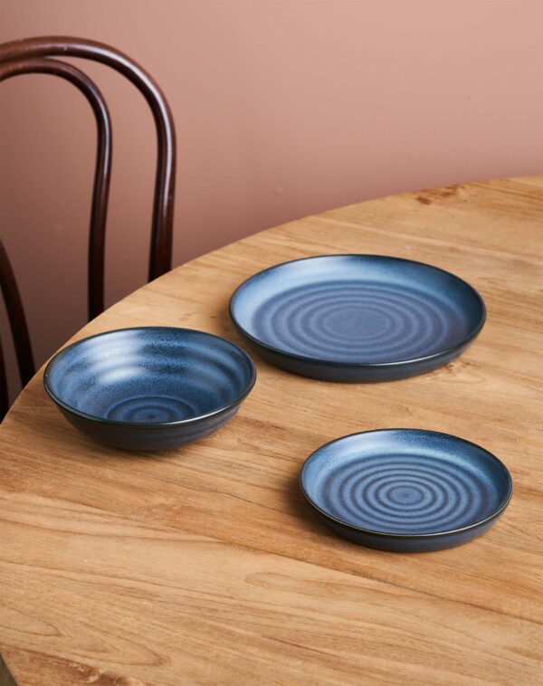 12pc Potters Collection Dinner Set / Blue Storm