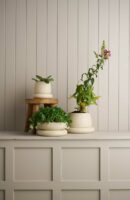 Small Cloud Planter / White Speckle