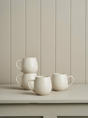 Hug Me Mugs / Speckled White