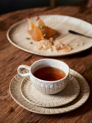 Ceylon Cup & Saucer / White