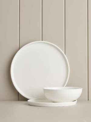 12pc Daily Social Dinner Set / White