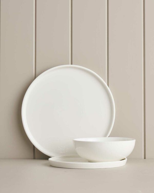 12pc Daily Social Dinner Set / White