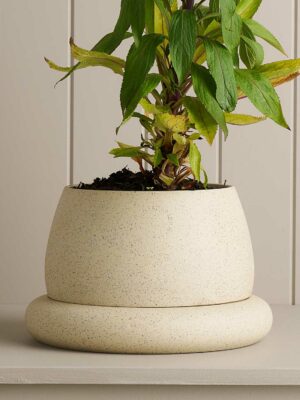 Large Cloud Planter / White Speckle